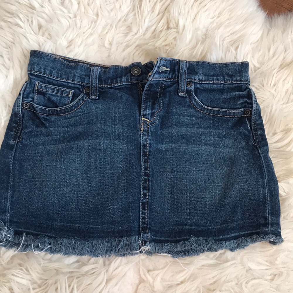 Denim mini skirt